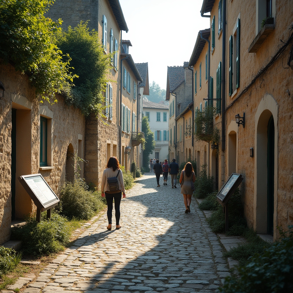 Village historique avec parcours découverte